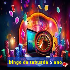 bingo da tabuada 5 ano